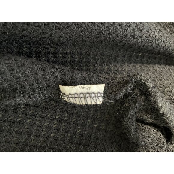 Allison Joy Cardigan Size Small Sweater Open Weave Waffle Knit Open Front Cozy - Picture 4 of 6